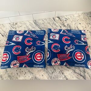 2 Chicago Cubs Themed Pot Holders